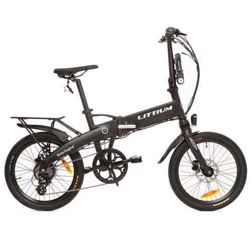bicicleta eléctrica plegable IBIZA negro