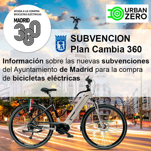 subvención bicicleta eléctrica plan cambia 360 ayuntamiento madrid