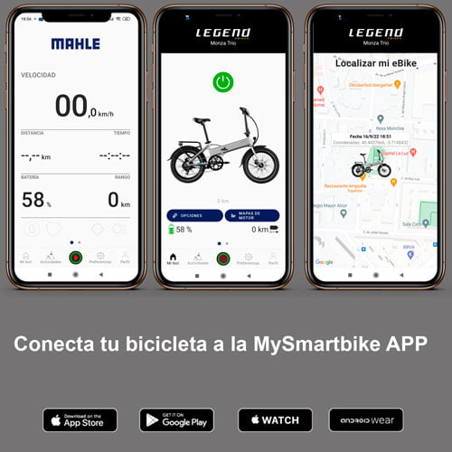 app My Smartbike legen ebikes - URBAN ZERO