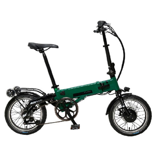 Bicicleta eléctrica plegable Supra 3.0 de Flebi - color verde - URBAN ZERO