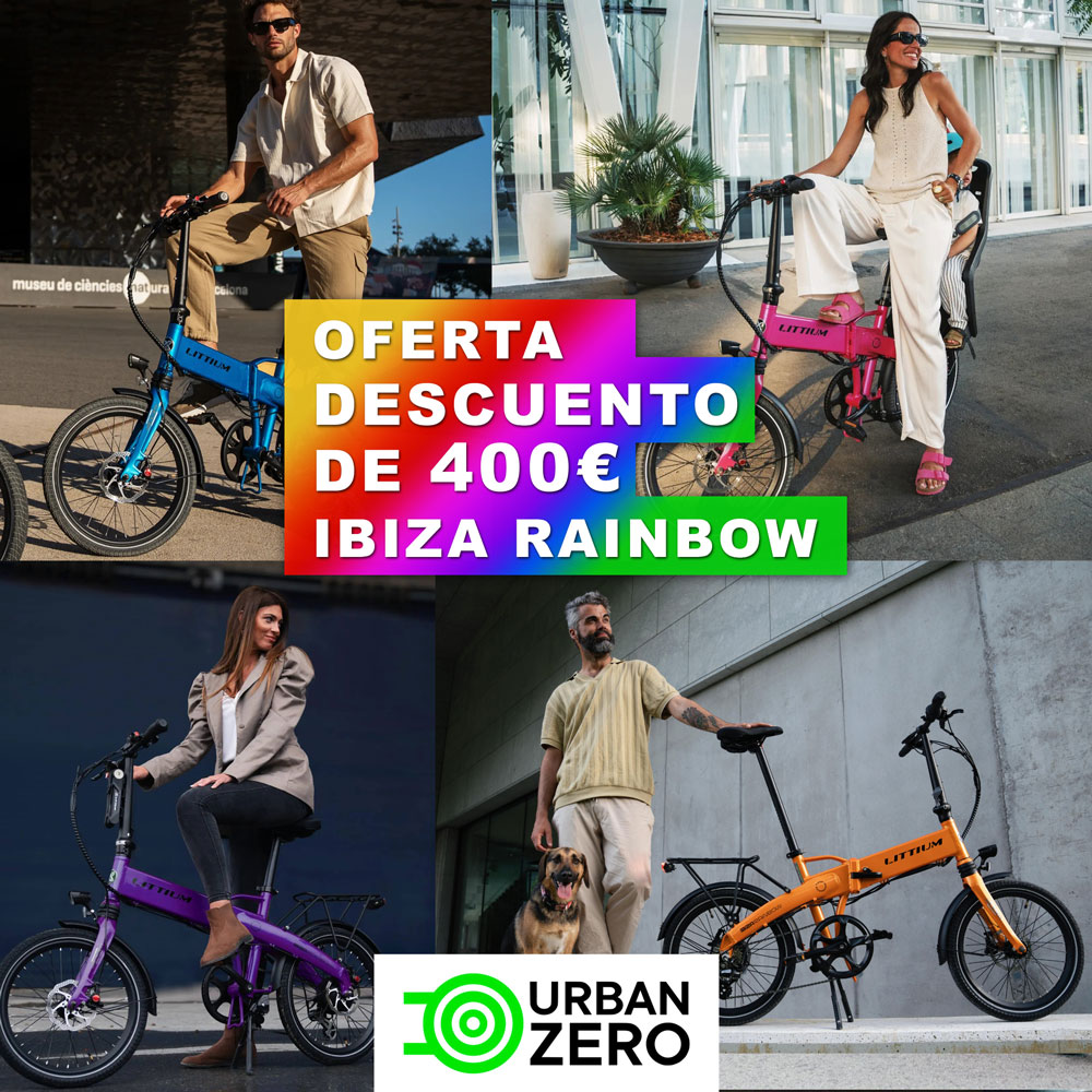 oferta descuento bicicleta eléctrica Rainbow Littium - URBANZERO