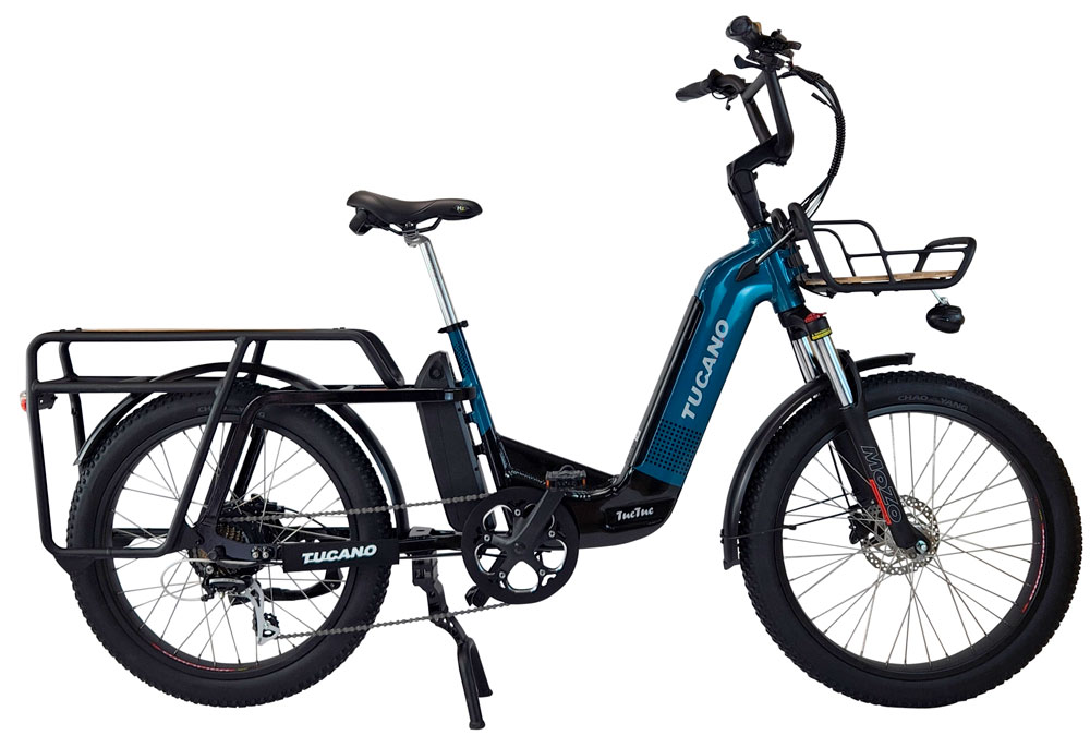 bicicleta eléctrica longtail - family bike - cargo bike - Tuc tuc Xroad Mid Motor Tucanobikes - URBAN ZERO - bicicleta eléctricas en Madrid