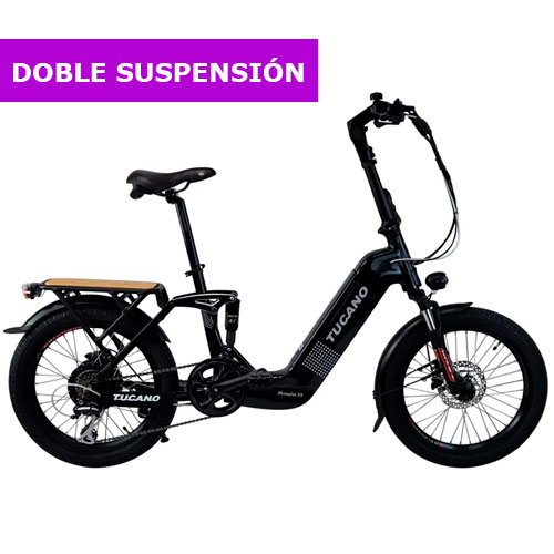 bicicleta eléctrica doble suspensión - tucano monster fs city - URBAN ZERO