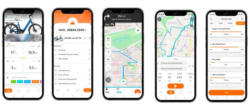 app bicicleta eléctrica BAFANG GO - URBAN ZERO Madrid app bicicleta eléctrica BAFANG GO - URBAN ZERO Madrid